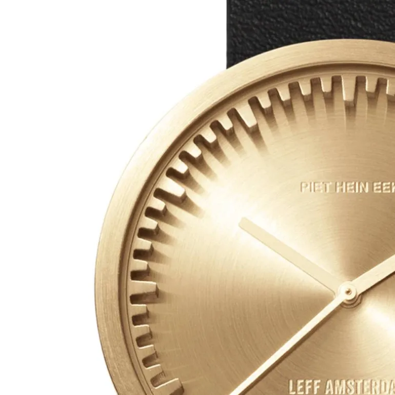 leff | tube watch, ø 42mm, messing | design piet hein eek