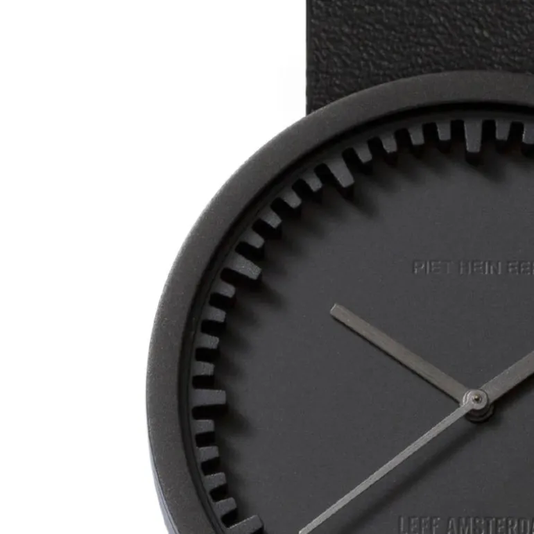 leff | tube watch, ø 38mm, schwarz | design piet hein eek
