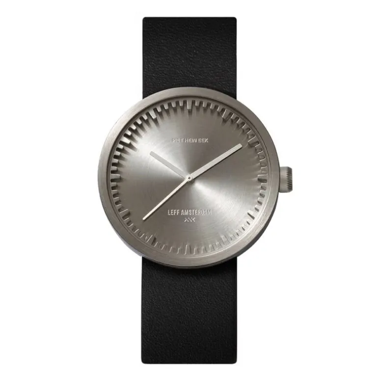 leff | tube watch, ø 38mm, stahl | design piet hein eek