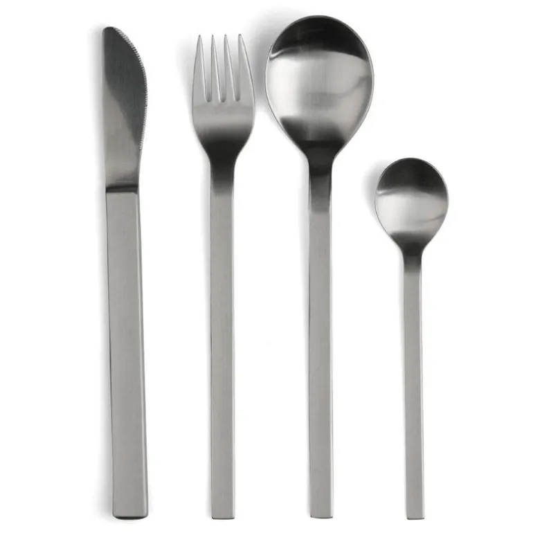 mono a besteck | 4-teilig, messer kurze klinge – design peter raacke