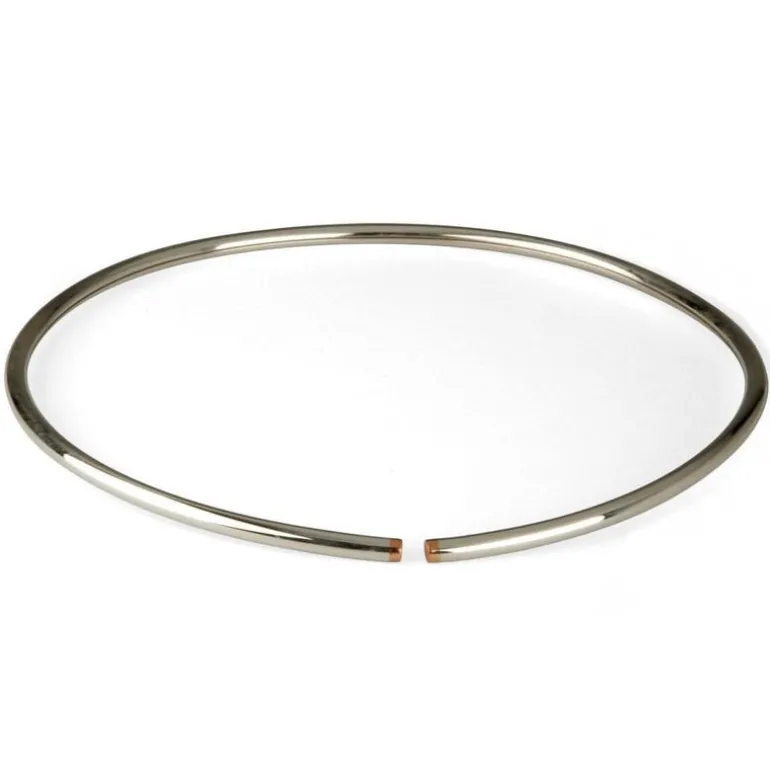 san lorenzo | halsreifen flexibel silber/kupfer, ø 4mm